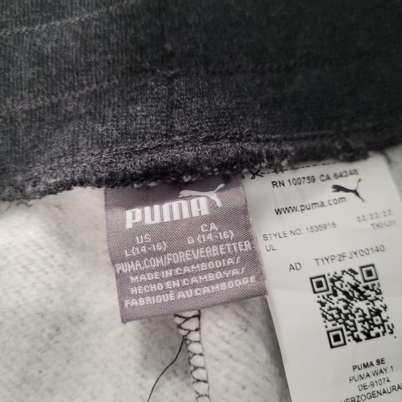 Puma Girl Sweatpants 14-16 Set of 2 - Picture 6 of 9